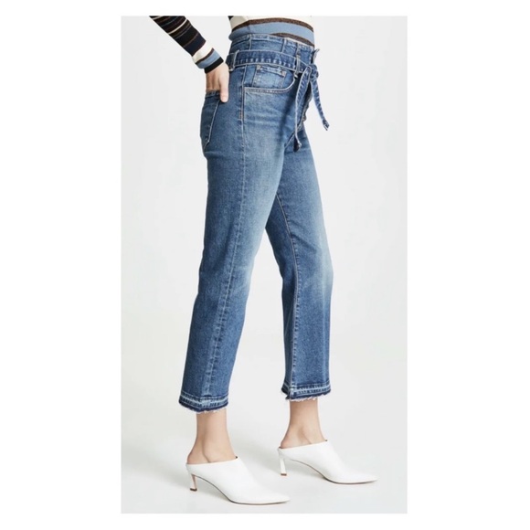 New! VERONICA BEARD Marlene Corset High Rise Jeans - Picture 4 of 13